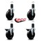 Service Caster 5'' Soft Rubber Wheel Swivel 1-5/8'' Expanding Stem Caster Set 2 Brakes, 4PK SCC-EX20S514-SRS-2-PLB-2-158 - alternate 3